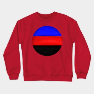 Polyamorous pride flag colours circular Crewneck Sweatshirt